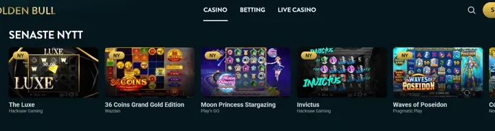 Därför ska man spela nya slotsspel hos Goldenbull casino